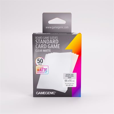 Sleeves: Gamegenic: Matte Standard Card Game Sleeves (50) (ML ...