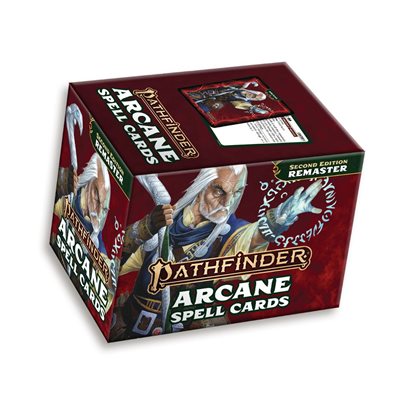 Pathfinder Spell Cards - Arcane - P2 | Oltre 200 Carte Incantesimi Per Giocatori Di Ruolo | Accessorio Gioco Da Tavolo